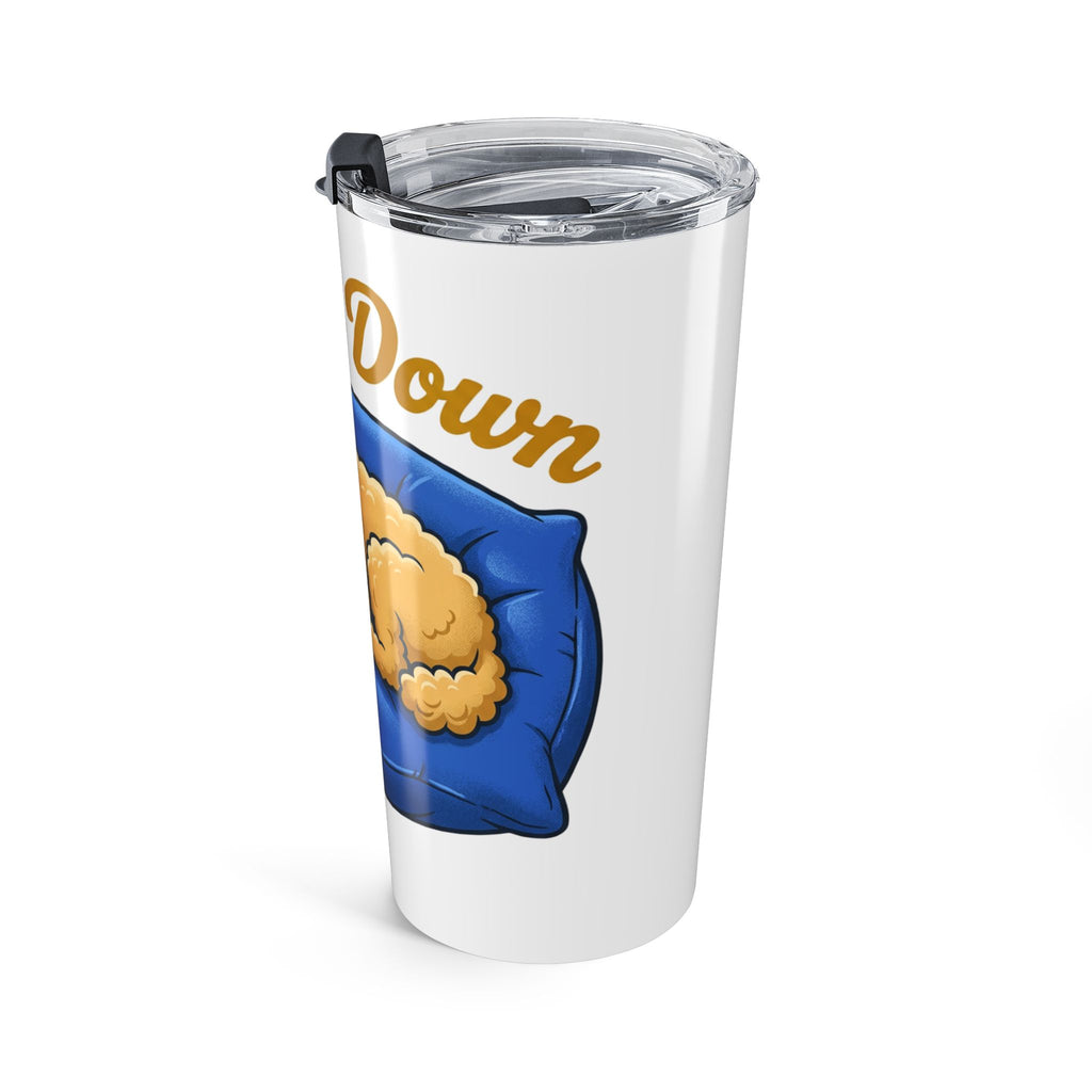 Poodle Dog 20oz Insulated Travel Tumbler — Cute Sleeping Goldendoodle Design