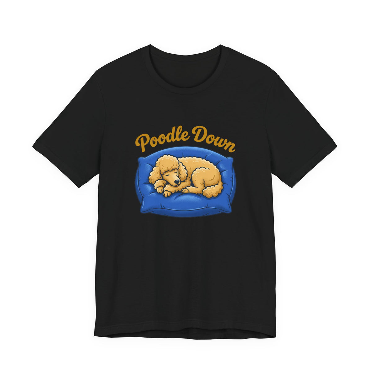 Poodle Down T-Shirt — Sleeping Poodle Dog Tee