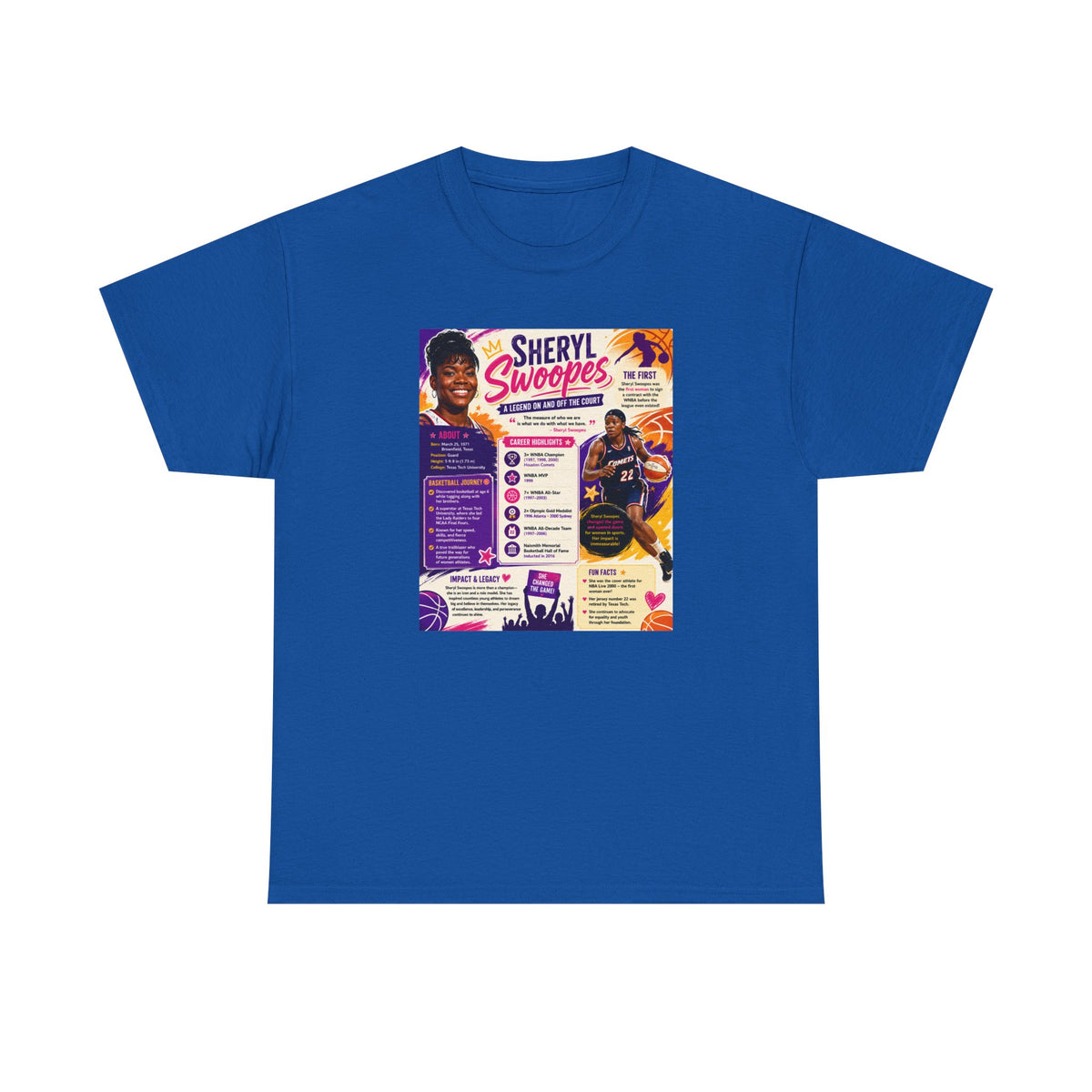 Sheryl Swoopes Tribute Tee — Women’s Basketball Legend Graphic Shirt