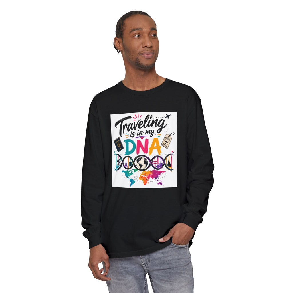 Traveling Is in My DNA Long Sleeve Tee