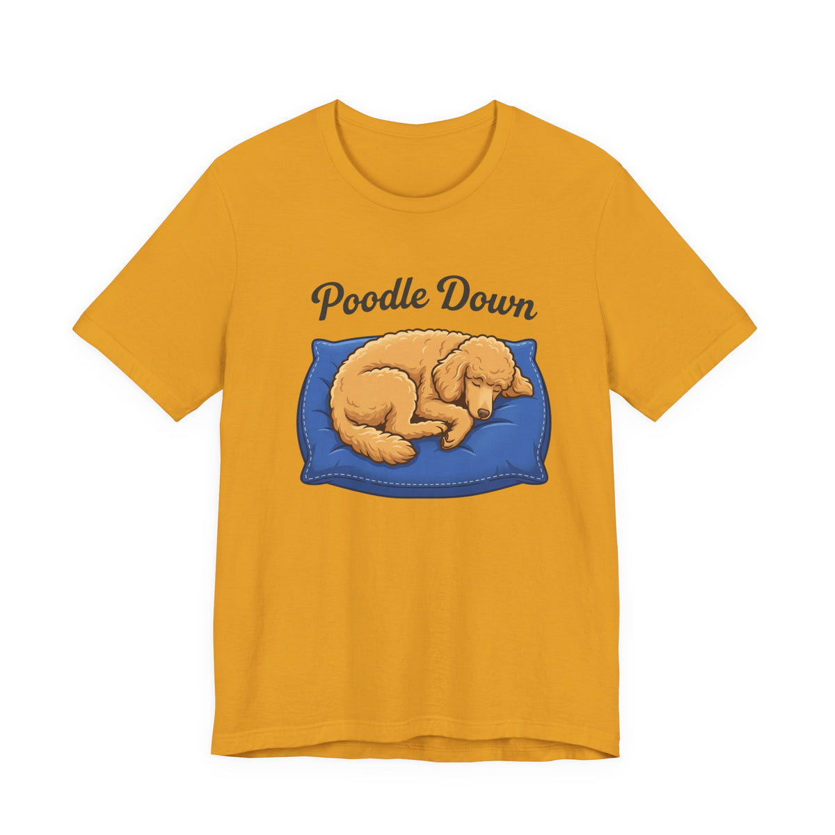 Poodle Down T-Shirt — Sleeping Poodle Dog Tee